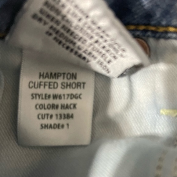 Hudson Hampton cuffed jean shorts size 24 EUC - Picture 7 of 9